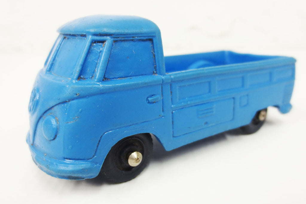 1950's Blue Volkswagen VW Pickup Rubber Toy Truck, Tomte Laerdal Stavanger Norway