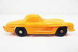 1950's Orange Mercedes-Benz 300 SL Toy Rubber Car, Tomte Laerdal Stavanger Norway