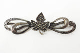 Vintage Danecraft Sterling Silver .925 Brooch with Maple Leaf and Bows