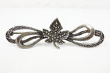 Vintage Danecraft Sterling Silver .925 Brooch with Maple Leaf and Bows