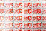 Russia 1966 Sheet of 100 Stamps 4 KON Noyta CCCP, Coat of Arms of the USSR, Mint