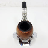 Vintage Estate Tobacco Pipe Silver Nylon & Wood from England, 5 3/4" Long