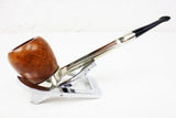 Vintage Estate Tobacco Pipe Silver Nylon & Wood by First France, 5 3/4" Long