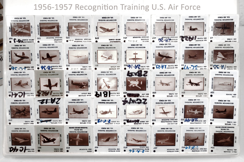 40 Military Army Aircraft Slides 1956 US Air Force Navy Recognition Training
