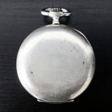 Antique 1902 Omega Pocket Watch Solid Silver .800, 35mm, Swan Hallmark, Dbl Back