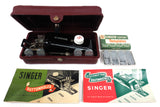 Singer Buttonholer 160743, Vintage 1950's Sewing Machine w/ 8 Templates & Manual